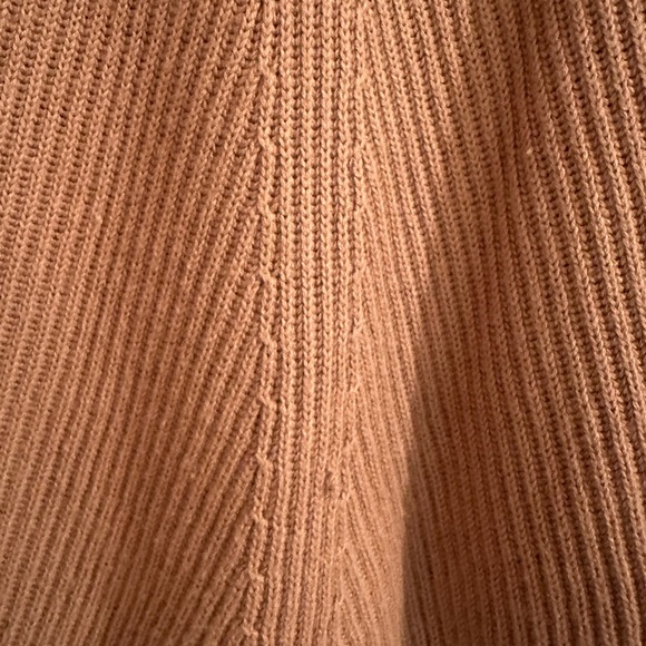 Camel Ribbed Knit Sweater - XS - Picture 4 of 6